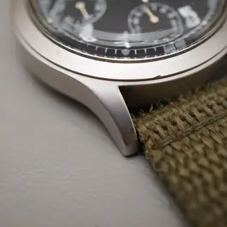 Vintage Exalt 776.101 ETA 7760 Black Dial Swiss Automatic Chronograph Watch - $620