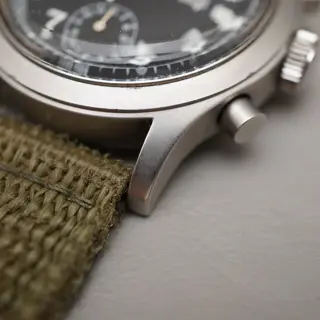 Vintage Exalt 776.101 ETA 7760 Black Dial Swiss Automatic Chronograph Watch - $620