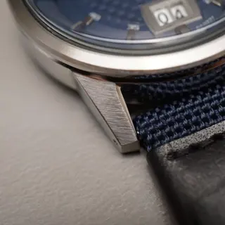 Unworn Seiko SUR287P1 6N76 Textured Blue Dial Big Date 41Mm Quartz Watch - $100