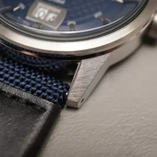 Unworn Seiko SUR287P1 6N76 Textured Blue Dial Big Date 41Mm Quartz Watch - $100