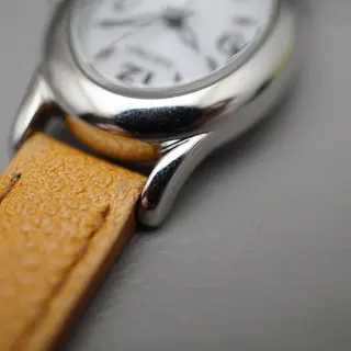 Seiko Tisse SWFA147 V117 Textured White Dial Oval Solar Ladies Quartz Watch - $120