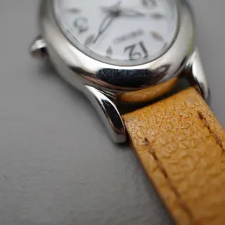 Seiko Tisse SWFA147 V117 Textured White Dial Oval Solar Ladies Quartz Watch - $120