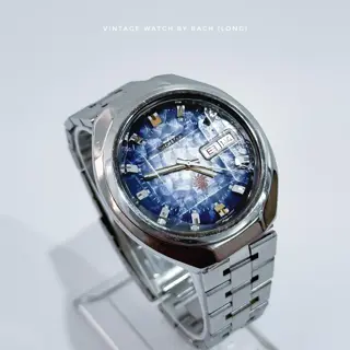 Seiko Advan 6106-7670 Guilloche Blue Dial (Automatic)