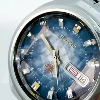 Seiko Advan 6106-7670 Guilloche Blue Dial (Automatic)