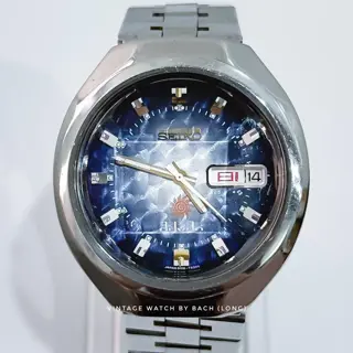 Seiko Advan 6106-7670 Guilloche Blue Dial (Automatic)