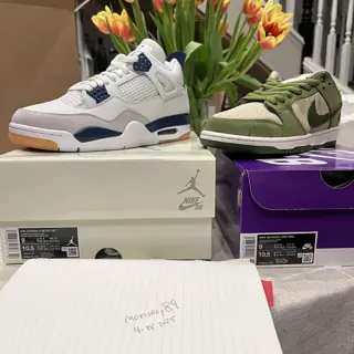 Jordan 4 Navy SB sz9 & Yuto Macha sz9