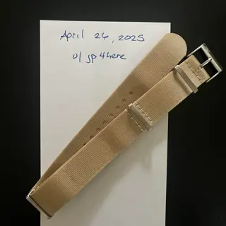 Phenome Straps Beige Nylon 20 mm Strap