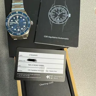 Christopher Ward C65 Aquitaine - $800