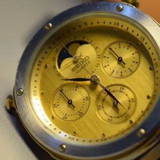 Rare Seiko 7A48-7010 Chronograph Moon Phase Quartz - 269$ (Shipping included) OBO...