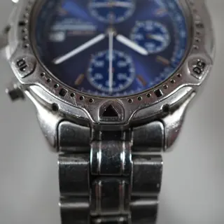 Seiko SBDP015 7T62 Blue Dial Speedtimer Chronograph Quartz READ - $65