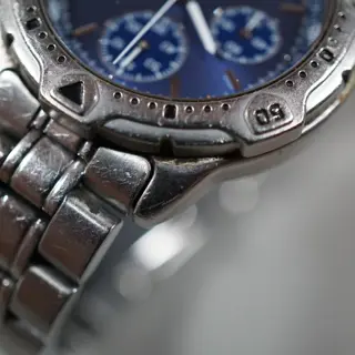 Seiko SBDP015 7T62 Blue Dial Speedtimer Chronograph Quartz READ - $65