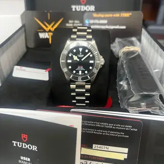 2025 New Tudor Pelagos 39 Black Titanium Stickers 4/25 “P39” Ref. 25407N $3,849.00