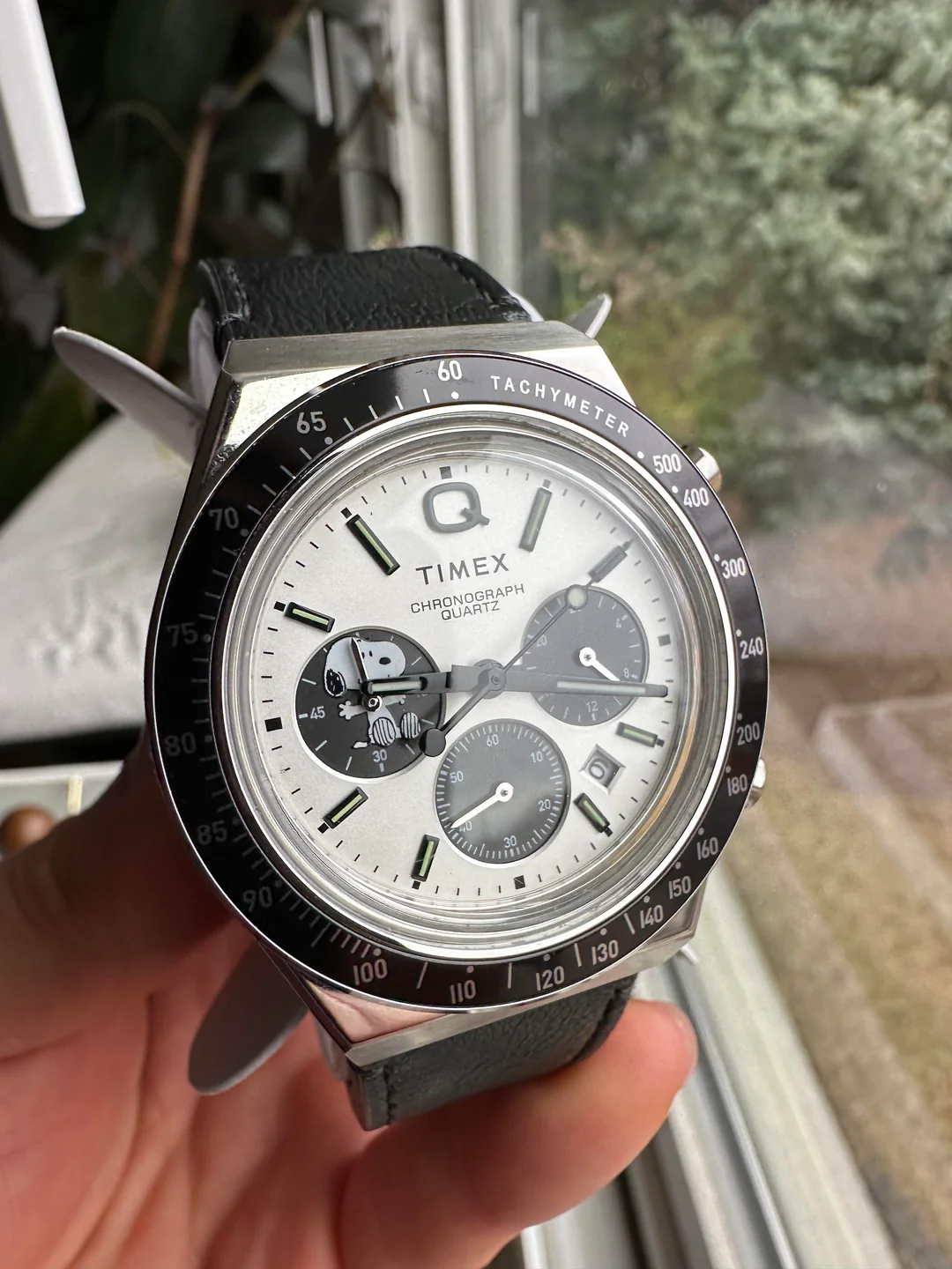 Timex Panda Collection Timex Q Snoopy Panda Chronograph