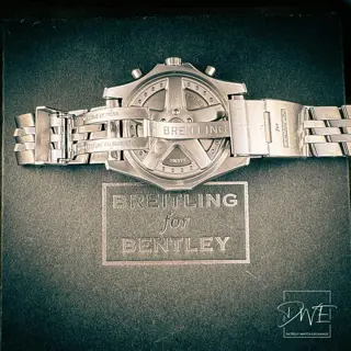 Breitling Bentley 6.75 Silver Dial - 48MM Steel Bracelet