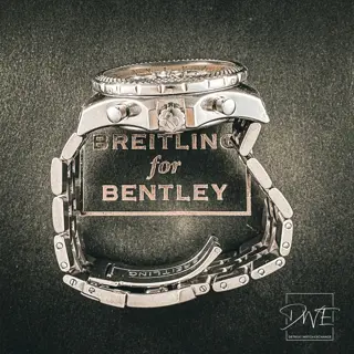 Breitling Bentley 6.75 Silver Dial - 48MM Steel Bracelet