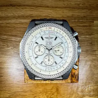 Breitling Bentley 6.75 Silver Dial - 48MM Steel Bracelet