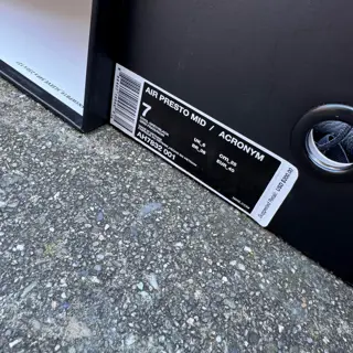 sz 7 Nike X Acronym Air presto grey $180