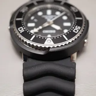 Seiko Prospex SBDN023 V147 Lowercase Limited Black Dial Tuna Solar Quartz Watch - $195