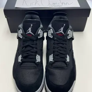 Jordan 4 Retro Black Canvas Size 12 $220 Shipped