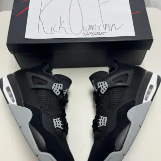 Jordan 4 Retro Black Canvas Size 12 $220 Shipped
