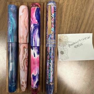 some beautiful pens and pen accessories from various makers-, Atelier Lusso, Just Turnings, Rivercity Pen co, Walltown