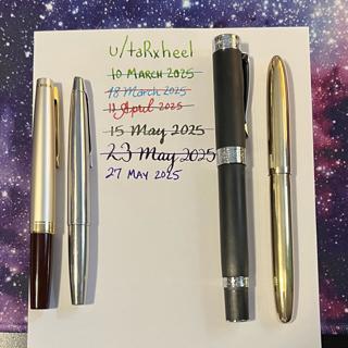 OMAS vintage flex, Pilot Myu, Pilot Elite, Tang Moon