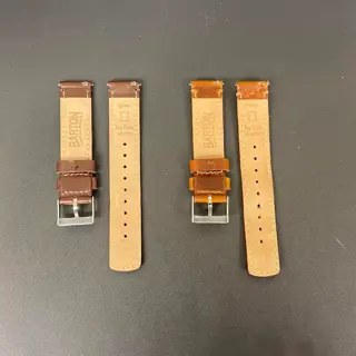 Two Nearly-New 19mm Barton Leather Quick Release Straps, $35 Shipped for Both