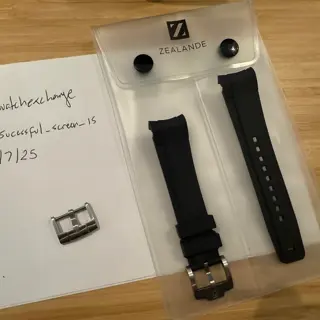 Tudor Titanium Buckle and Zealande Rubber Strap for Pelagos 39