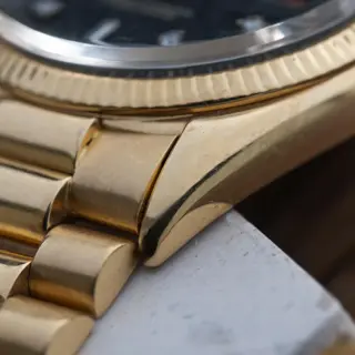 1956 Rolex President Solid Gold 6611 - Black Diamond dial