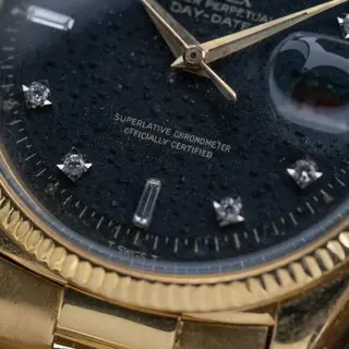 1956 Rolex President Solid Gold 6611 - Black Diamond dial