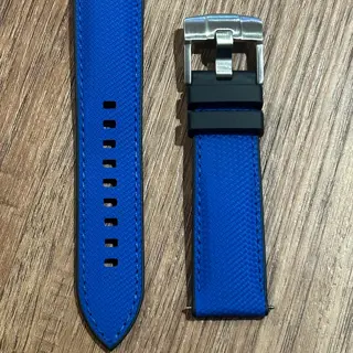Rubber B strap, SwimSkin, 21/22 blue, Swiss Made — $125 Shipped
