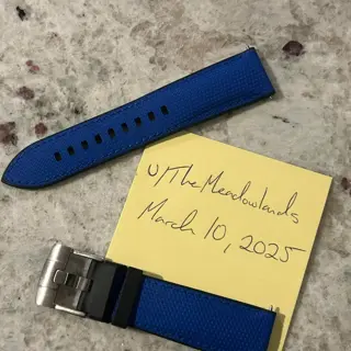Rubber B strap, SwimSkin, 21/22 blue, Swiss Made — $125 Shipped