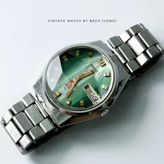Seiko Elnix 0723-6020 Gradient Green Dial