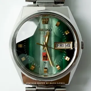Seiko Elnix 0723-6020 Gradient Green Dial