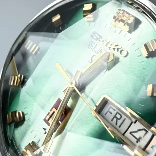 Seiko Elnix 0723-6020 Gradient Green Dial