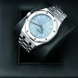 Audemars Piguet Royal Oak 50th Anniversary Steel 37mm 15550ST Ice Blue Complete