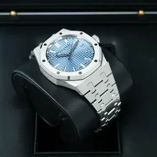 Audemars Piguet Royal Oak 50th Anniversary Steel 37mm 15550ST Ice Blue Complete