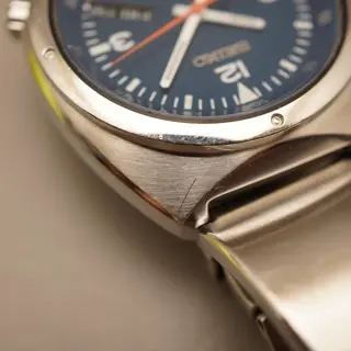 Seiko S-Wave SKX259 7S26 Blue Dial Automatic Watch Rare Original Bracelet READ - $220