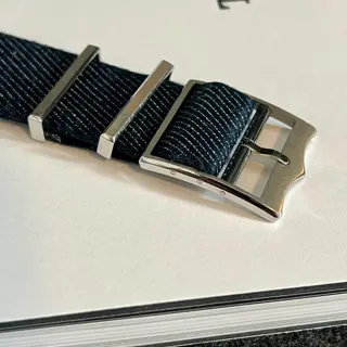 22mm Authentic Tudor NATO Strap - Blue Denim