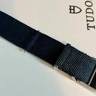 22mm Authentic Tudor NATO Strap - Blue Denim