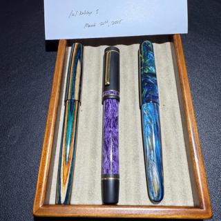A few colorful pens - Cypress, Lotus, Ranga