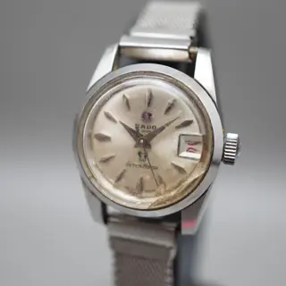 Vintage Rado Green Horse 759 Silver Dial Ladies Automatic Swiss Watch - $60