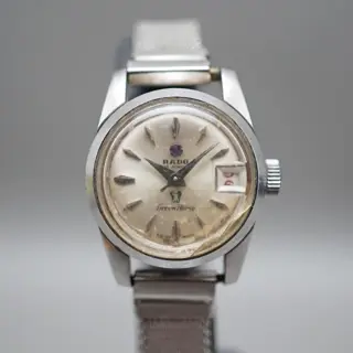 Vintage Rado Green Horse 759 Silver Dial Ladies Automatic Swiss Watch - $60