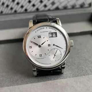 A. Lange & Sohne Lange 1 Stealth Platinum Ref 101.025 Box and Origin Cert
