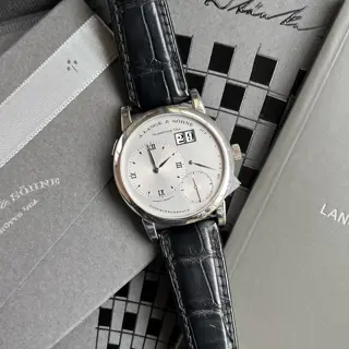 A. Lange & Sohne Lange 1 Stealth Platinum Ref 101.025 Box and Origin Cert
