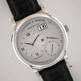A. Lange & Sohne Lange 1 Stealth Platinum Ref 101.025 Box and Origin Cert