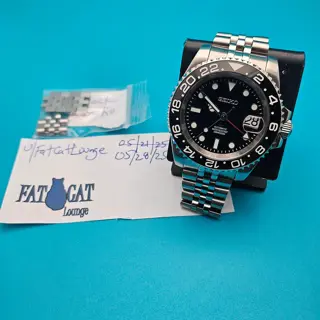 Seiko GMT Mod Black Dial