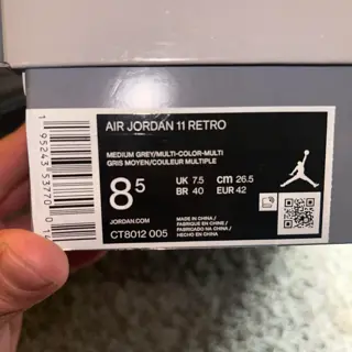 9/10 Cool grey 11 OG all sz 8.5 $200