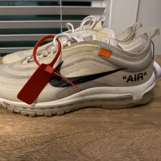 Off-White Grim Reaper (sz 11.5), Off-White AM97 (sz 11.5), and AJ1 x Lance Mountain (sz 12)