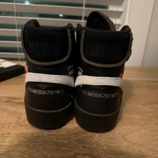 Off-White Grim Reaper (sz 11.5), Off-White AM97 (sz 11.5), and AJ1 x Lance Mountain (sz 12)